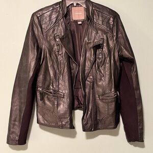 Maurices Black Leather Jacket